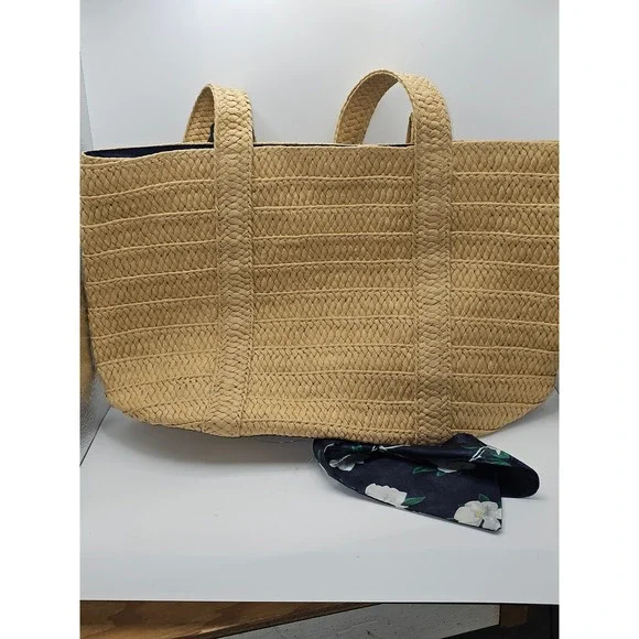 Draper James Everyday Straw Shoulder Bag - Natural, New With Tags - Picture 6 of 11